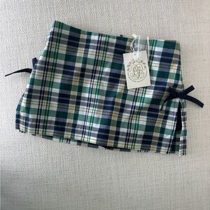 TBBC Plaid Skort with Bows